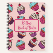 Personalized cupcake pattern recipe  notitieboek (Voorkant)