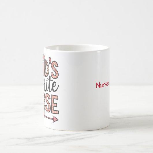 Personalized Cupid's Favorite Nurse Mug Koffiemok (Center)