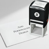 Personalized Custom 1.5" x 1.5 Zelfinktende Stempel