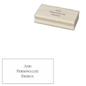 Personalized Custom 1.5" x 3" Rubberstempel (Gestempeld)