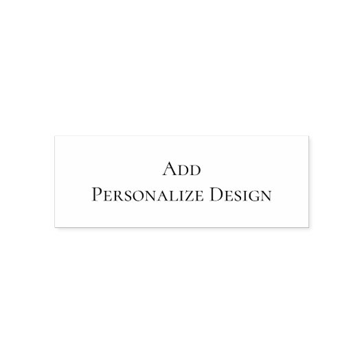 Personalized Custom 2.15" x 0.78" Zelfinktende Stempel (Design)