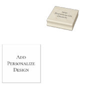 Personalized Custom 2.5" x 2.5" Rubberstempel (Gestempeld)