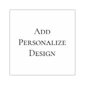 Personalized Custom 2.5" x 2.5" Rubberstempel (Afrduk)