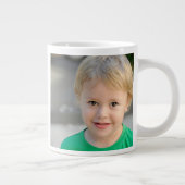 Personalized Custom 2 Photo Double Sided Grote Koffiekop (Rechts)