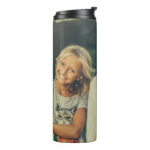 Personalized Custom 2 Photo Double Sided Thermosbeker (Gedraaid links)
