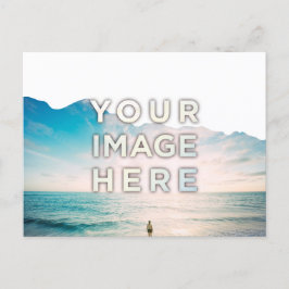 Personalized Custom 2 Photo torn paper Briefkaart