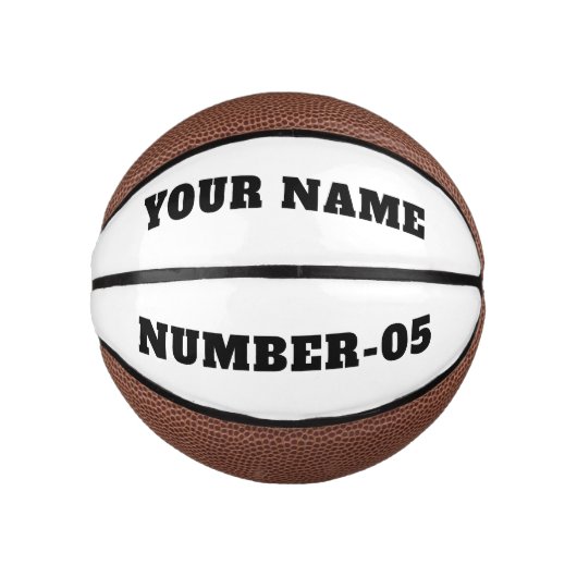Personalized Custom Basketball –Your Text Here Basketbal (Voorkant)