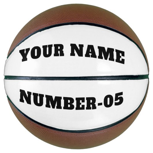 Personalized Custom Basketball – Your Text Here Basketbal (Voorkant)