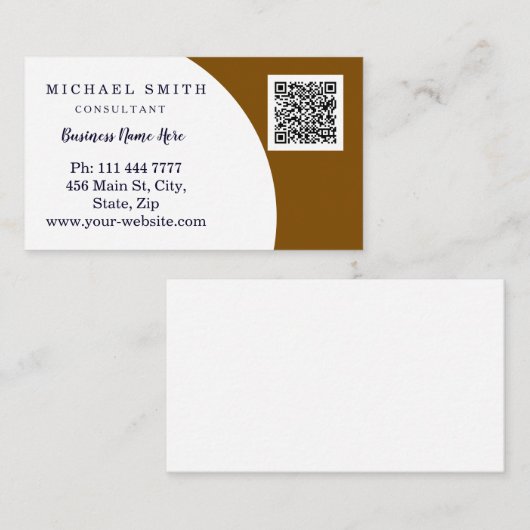 Personalized Custom Corporate QR Code Logo Busines Visitekaartje (Voorkant / Achterkant)