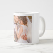 Personalized Custom Couple Photo Grote Koffiekop (Voorkant rechts)