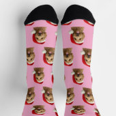 Personalized Custom Cute Doodle Christmas Socks Sokken (Top)