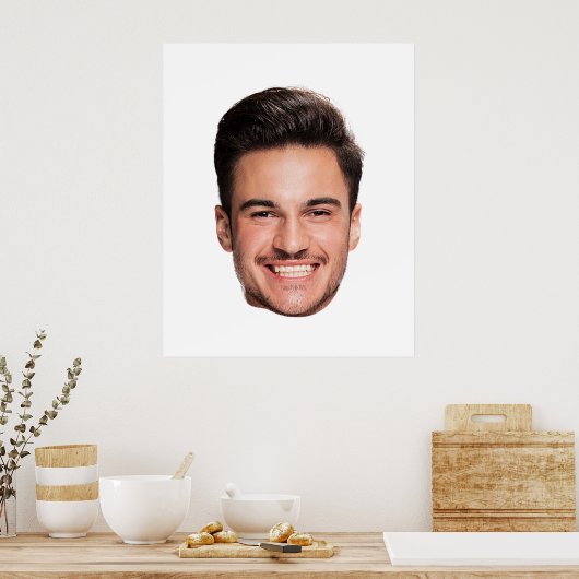 Personalized Custom Face Dad Poster (Keuken)