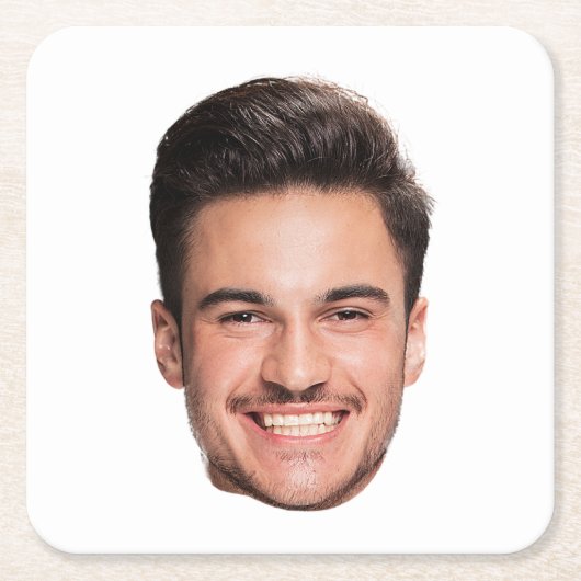 Personalized Custom Face Kartonnen Onderzetters (Voorkant)