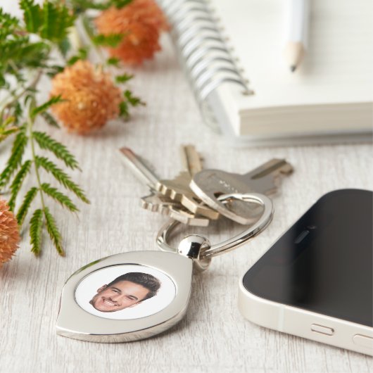 Personalized Custom Face Sleutelhanger (Zijkant)