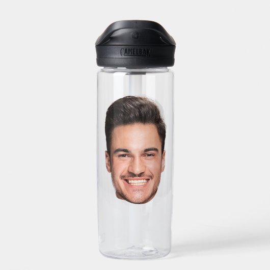 Personalized Custom Face Waterfles (Achterkant)