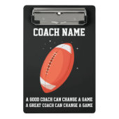 Personalized Custom Football Coach From The Team Mini Klembord (Voorkant)