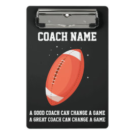 Personalized Custom Football Coach From The Team Mini Klembord