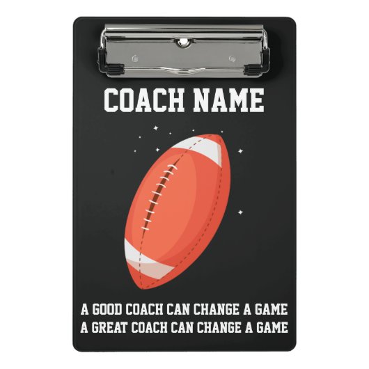 Personalized Custom Football Coach From The Team Mini Klembord (Voorkant)