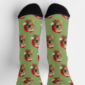 Personalized Custom Golden Retriever Christmas Sokken (Top)