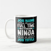 Personalized Custom Job Title Multitasker Worker Koffiemok (Links)