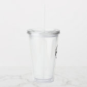 Personalized Custom Logo with Straw No Minimum Acryl Drinkbeker (Rechts)
