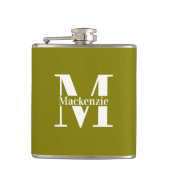 Personalized Custom Made Monogrammed Green Heupfles (Voorkant)