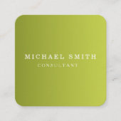 Personalized Custom Minimalist Modern QR Code Logo Vierkante Visitekaartje (Voorkant)