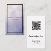 Personalized Custom Minimalist Modern QR Code Logo Visitekaartje (Voorkant / Achterkant)