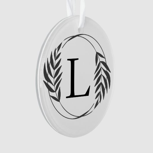 Personalized Custom Monogram Gift Ornament (voorkant)