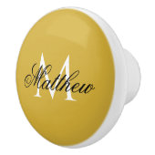 Personalized Custom Name and Monogram Ceramic Knob Keramische Knop (Rechts)
