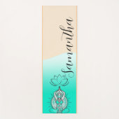 Personalized Custom Name boho meditation Yogamat (Voorkant)