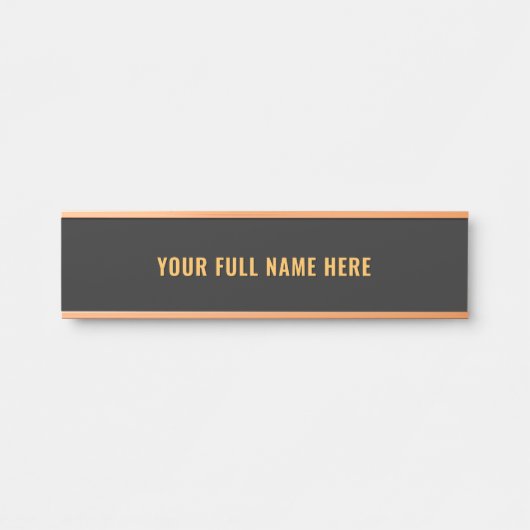 Personalized Custom Name Door Sign Example Deurbordje (Voorkant)