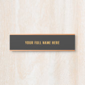 Personalized Custom Name Door Sign Example Deurbordje (Voorkant)