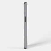 Personalized Custom Name Simple Elegant Dark Grey  iPhone Hoesje (Rechterkant)