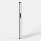 Personalized Custom Name Simple Elegant Light Grey iPhone Hoesje (Rechterkant)