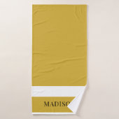Personalized Custom Name Stylish Bath Towel Badhanddoek (Badhanddoek)