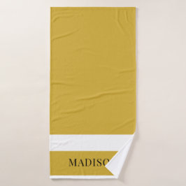 Personalized Custom Name Stylish Bath Towel Badhanddoek