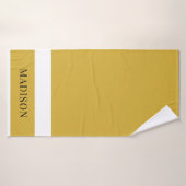 Personalized Custom Name Stylish Bath Towel Badhanddoek (Badhanddoek)