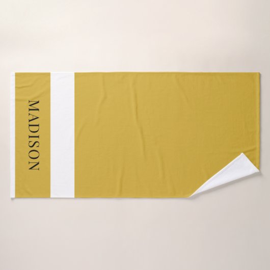 Personalized Custom Name Stylish Bath Towel Badhanddoek (Badhanddoek)