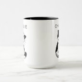 Personalized Custom Pet Mug with Photo and Name Mok (Midden)