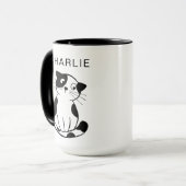 Personalized Custom Pet Mug with Photo and Name Mok (Voorkant links)