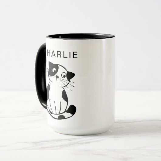 Personalized Custom Pet Mug with Photo and Name Mok (Voorkant links)