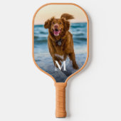 Personalized Custom Photo Monogram Pickleball Paddle (Voorkant)