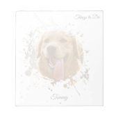 Personalized Custom Photo Pet with Name Notitieblok (Voorkant)
