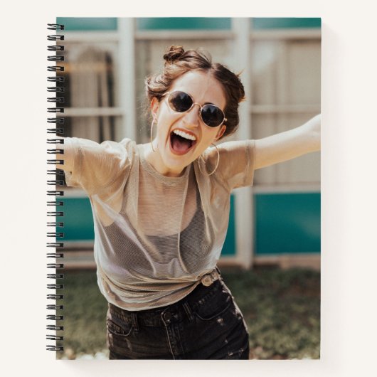 Personalized Custom Photo Spiral Notebook Notitieboek (Voorkant)