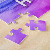 Personalized Custom Photo Vaporwave Legpuzzel (Zijkant)