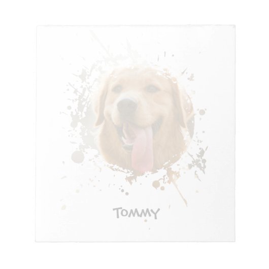 Personalized Custom Photo with Name Notitieblok (Voorkant)