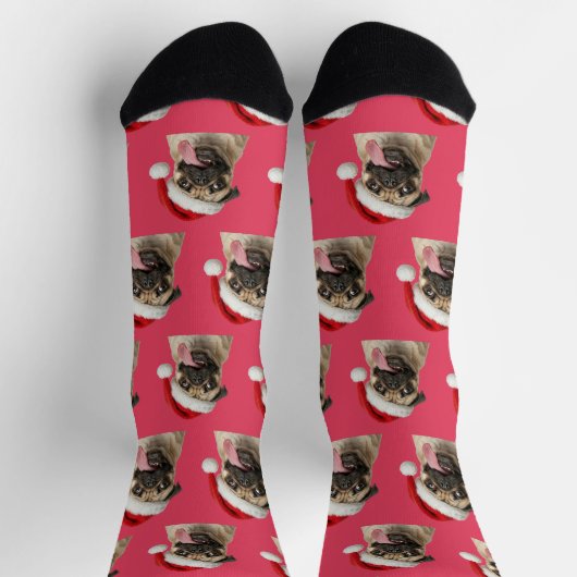 Personalized Custom Pug Christmas  Sokken (Top)