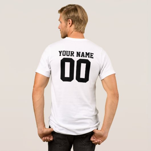 Personalized & Custom Sport Jersey T-Shirt (Achterkant volledig)