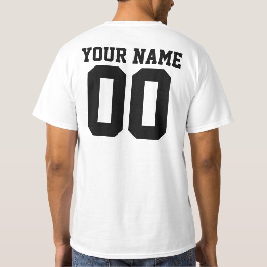 Personalized & Custom Sport Jersey T-Shirt (Achterkant)